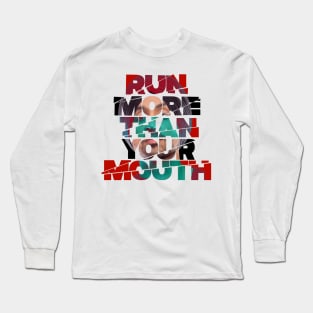 Diljit Dosanjh-Run more than your mouth Long Sleeve T-Shirt